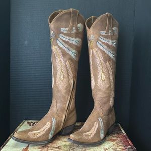 Old Gringo Feathers Boot Size 7